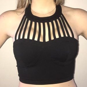 Black Crop Top